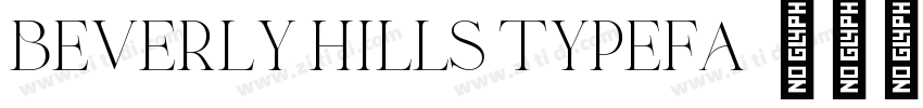 beverly hills typefa字体转换